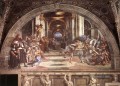 Die Vertreibung des Heliodor aus dem Tempel Renaissance Meister Raphael